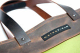 Franklin Tote hardware and full grain leather 