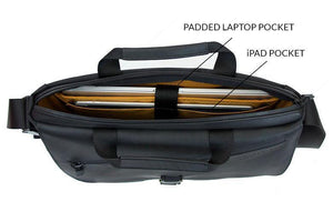 Padded laptop and tablet compartment 