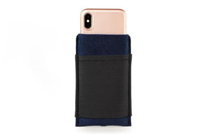 Fits naked iPhone or in Apple's Leather and Silicone cases