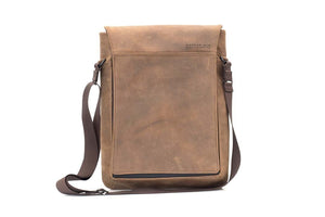 Vertical Leather Laptop Bag 